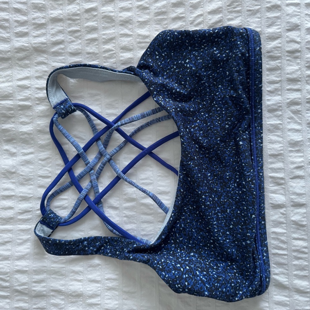 lululemon athletica Blue Speckled Sports Bra